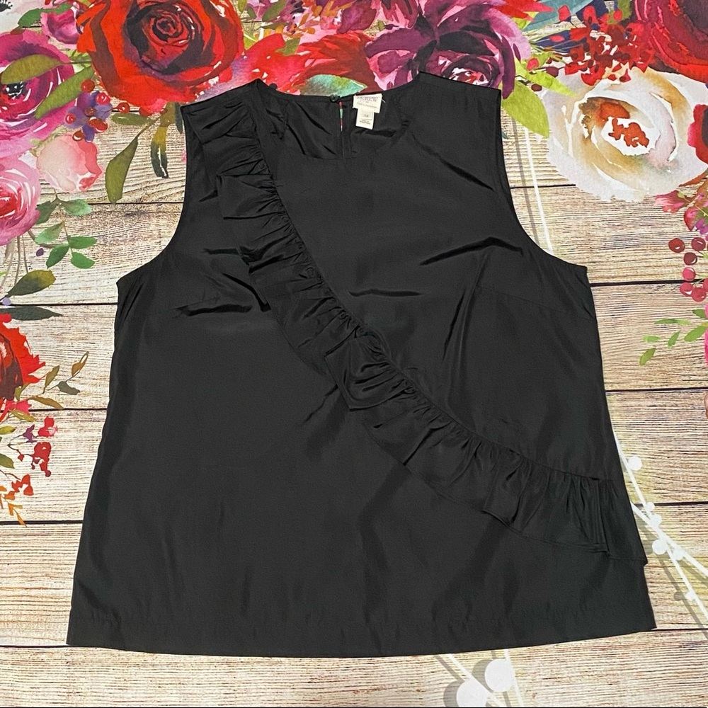 J Crew Sleeveless Ruffle Top 12